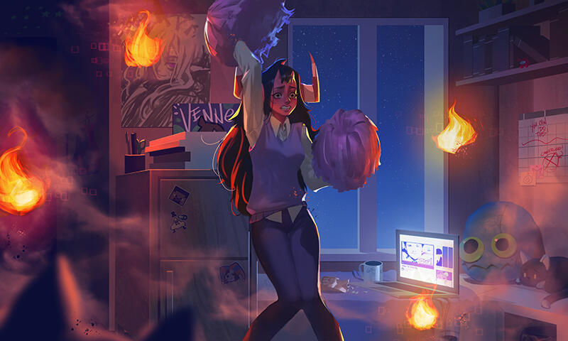 Deedee (c) @Zomblenart on Twitch